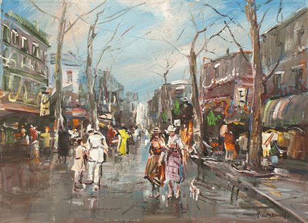 Lotto unico di 2 opere: 58 a autore sconosciuto olio su tela cm 50 x 70 58 b...