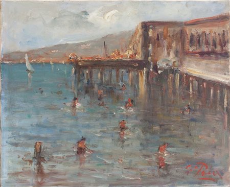 Lotto unico di 2 opere: 60 a autore sconosciuto olio su tela cm 40 x 50 60 b...