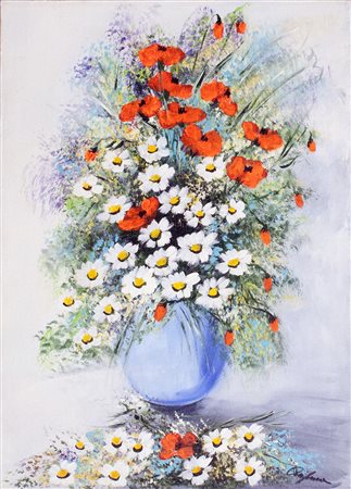 Lotto unico di 2 opere: 68 a Renato Crespina olio su tela cm 70 x 50 68 b...