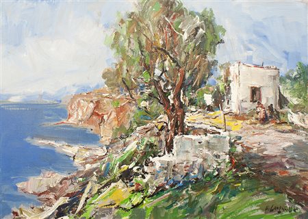 Lotto unico di 2 opere: 78 a autore sconosciuto olio su tela cm 50 x 70 78 b...