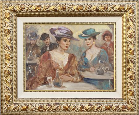 Lotto unico di 2 opere: 81 a autore sconosciuto olio su tavola cm 30 x 40 81...