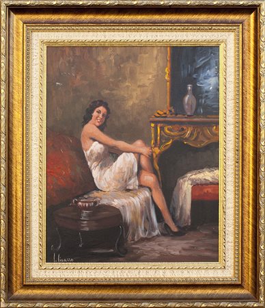 Lotto unico di 2 opere: 84 a autore sconosciuto olio su tavola cm 50 x 40 84...