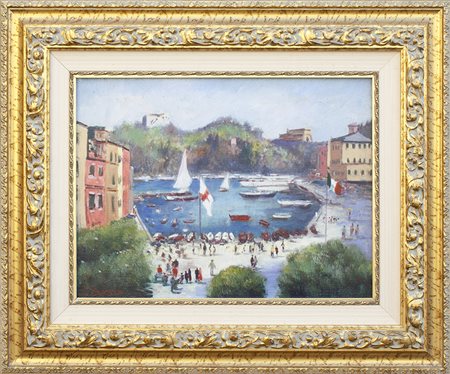 Lotto unico di 2 opere: 85 a autore sconosciuto olio su tavola cm 30 x 40 85...