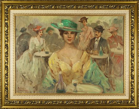 Lotto unico di 2 opere: 93 a autore sconosciuto olio su tavola cm 50 x 70 93...