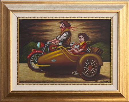 Lotto unico di 2 opere: 101 a Salvo Lombardo olio su tela cm 35 x 50 101 b...