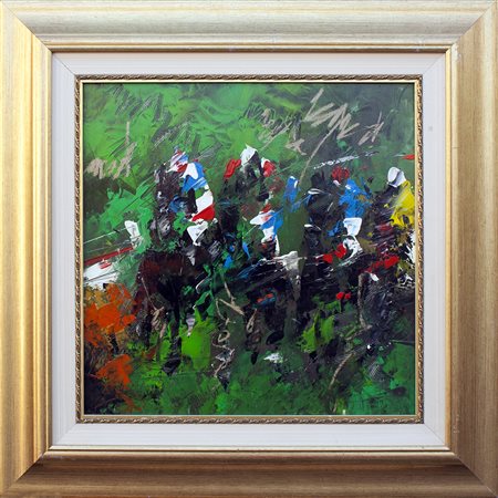 Francesco Toraldo olio su tavola cm. 40 x 40