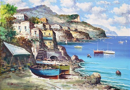 lotto unico di n. 2 opere: 108 a MAURO BARRA olio su tela cm 50 x 70 108 b...