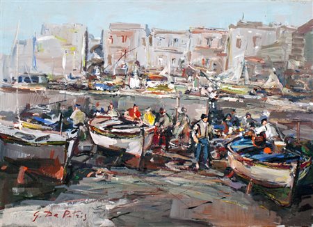 lotto unico di n. 2 opere: 117 a AUTORE SCONOSCIUTO olio su tela cm 50 x 70...