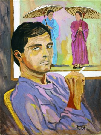 lotto unico di n. 2 opere: 118 a AUTORE SCONOSCIUTO olio su tela cm 70 x 50...