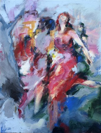 lotto unico di n. 2 opere: 119 a AUTORE SCONOSCIUTO olio su tela cm 70 x 50...