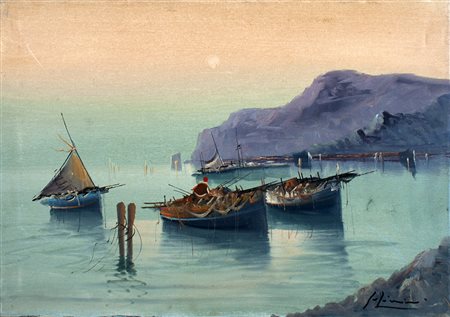 lotto unico di n. 2 opere: 121 a AUTORE SCONOSCIUTO olio su tela cm 50 x 70...