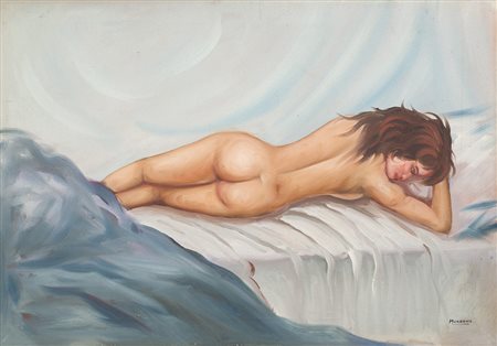 lotto unico di n. 2 opere: 127 a AUTORE SCONOSCIUTO olio su tela cm 50 x 70...