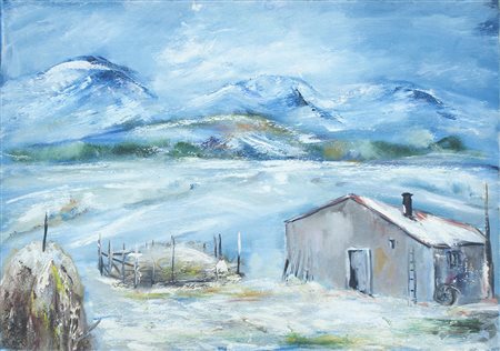 lotto unico di n. 2 opere: 129 a RENATO CRESPINA olio su tela cm 50 x 70 129...