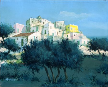 lotto unico di n. 2 opere: 134 a LAMORGESE olio su tela cm 40 x 50 134 b...