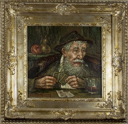 lotto unico di n. 2 opere: 141 a ALFONSO GRASSI olio su tela cm 40 x 40 141 b...