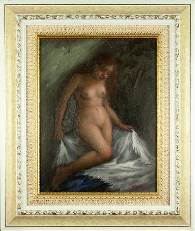 lotto unico di n. 2 opere: 144 a AUTORE SCONOSCIUTO olio su tela cm 40 x 30...