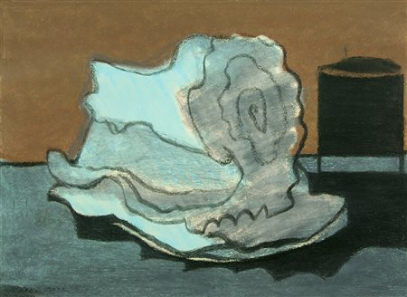 ENRICO DELLA TORRE Pizzighettone 1931 " Senza titolo " pastelli su cartoncino...