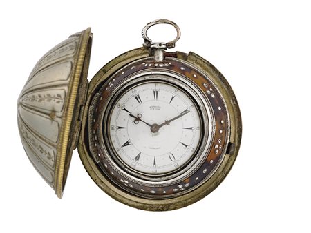 EDWARD PRIOR, LONDON Orologio da tasca in argento con quattro casse Epoca...