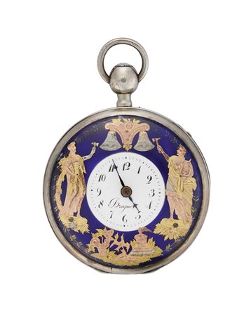 BREGUET Orologio da tasca da uomo in argento Epoca inizio sec. XIX Quadrante,...