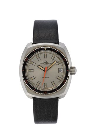 BAUME & MERCIER Orologio da polso da uomo in acciaio Anni '70 Quadrante,...