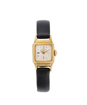 LONGINES Orologio da polso da donna in oro 18K Anni '50 Quadrante, movimento...