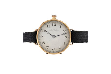 LE SALEVE Orologio da tasca da donna, modificato a polso, in oro 18K Epoca...