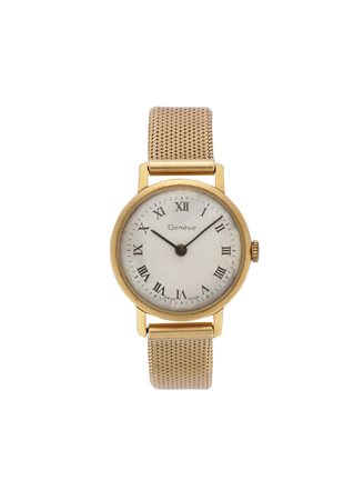 ANONIMO, Genève Orologio da polso da donna in oro 18K Anni '70 Movimento con...