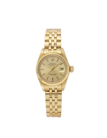 ROLEX Orologio da polso da donna in oro 18K Anni '70 Quadrante, movimento e...