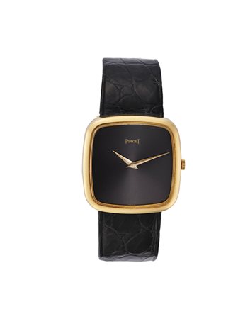 PIAGET Orologio da polso da uomo in oro 18K Anni 1980 ca. Quadrante,...
