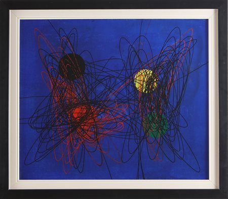 CRIPPA ROBERTO GAETANO (1921 - 1972) Spirali. 1952. Olio su tela . Cm 65,00 x...