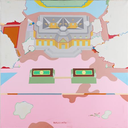 ALINARI LUCA (n. 1943) Duplice mito. . 1978. Acrilico su tela. Cm 100,00 x...