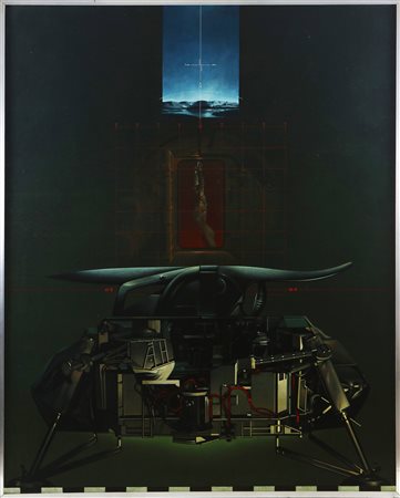 SARRI SERGIO (n. 1938) Il guardiano (il paradiso perduto). 1980. Olio su tela...