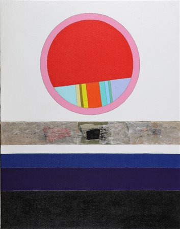 CARMI EUGENIO (n. 1920) La mia bandiera. . 2007. Olio su tela . Cm 80,00 x...