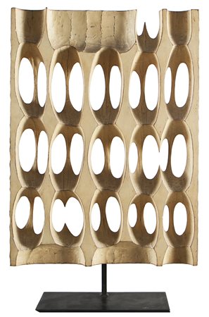 TOYOFUKU TOMONORY (n. 1925) Senza titolo. . 1969. Legno intagliato e dipinto....