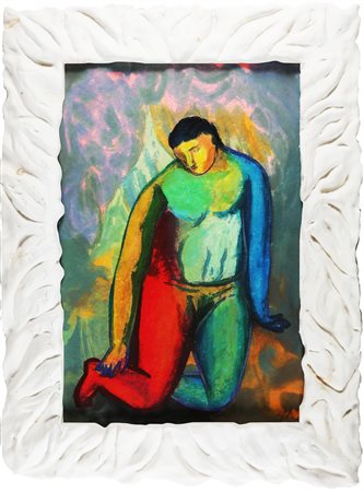 CHIA SANDRO (n. 1946) Senza titolo. . Monotipo. Cm 125,00 x 95,00. Con...