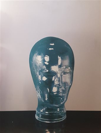 PISTOLETTO MICHELANGELO (n. 1933) A Rimbaud. Serigrafia su lastra di acciaio....