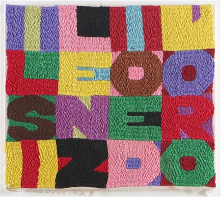 BOETTI ALIGHIERO (1940 - 1994) Il silenzio è d'oro. . 1988. Arazzo. Cm 20,00...