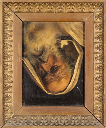 Ritratto di profeta, olio su tela, cm 31x23