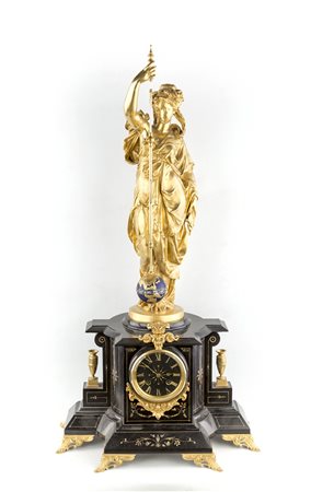 Grande orologio con pendolo conico, Francia circa 1870. Questo singolare e...