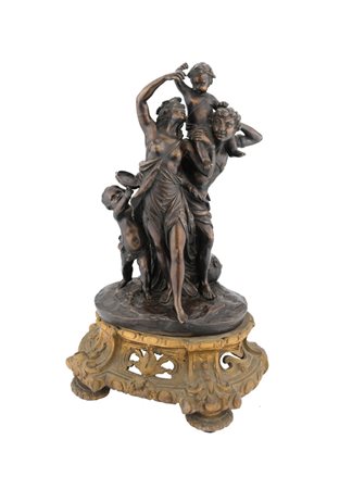 Da Claude Michel Clodion (Nancy 1738-Paris 1814). Gruppo scultoreo in bronzo...