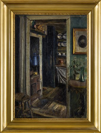 Interno olio su tela cm 52x36