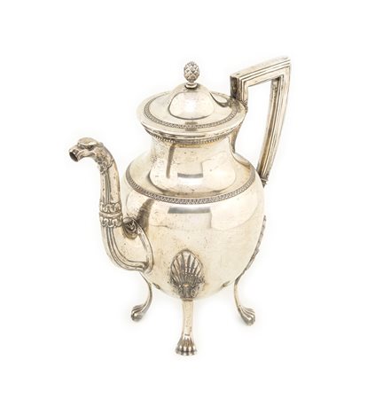 Caffettiera in argento stile Impero g 608
