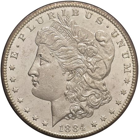 U.S.A. Dollaro 1884 Carson City. AG. In astuccio