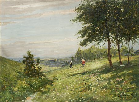 Giuseppe Buscaglione (Ariano Irpino 1868 - Rivoli 1928) "Frescure estive"...