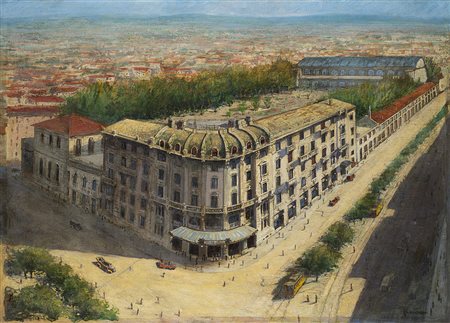 Guglielmo Baldassini (Genova 1855 - Valparaiso 1952) "Hotel Diana. Milano"...