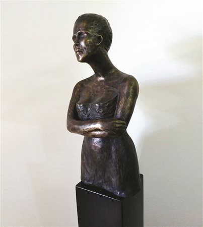 LUIGI CASERTA Angela, 2017 bronzo a cera persa cm 70 x 38 x 30 firma sul...