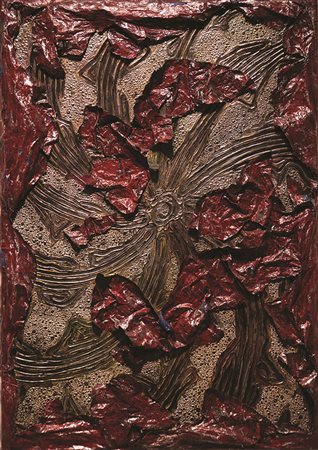 BARBARA LEGNAZZI Numero 28, 2014 tecnica mista su tela cm 93 x 65 firma sul...