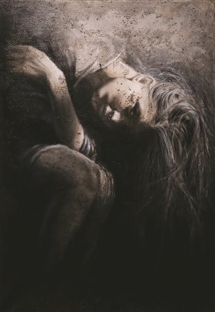 ROSY MANTOVANI Attimi, 2014 olio su tela cm 100 x 70 firma sul retro...