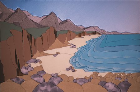 MARIANNA DE ROSA Ripa Grande, 2017 patchwork cm 76 x 111 firma in basso a...