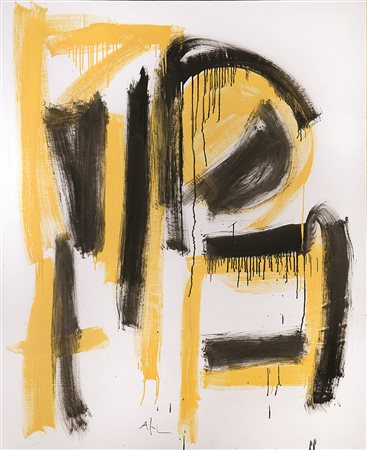 ALEX CAMINITI Punti di rottura, 2013 tecnica mista su tela cm 170 x 140 firma...